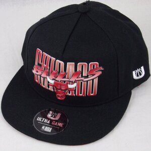Chicago Bulls NBA The Horrors Snap Back Cap Black Ultra Game Hat